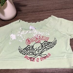 Vintage Outlaw Crop Top Y2K
